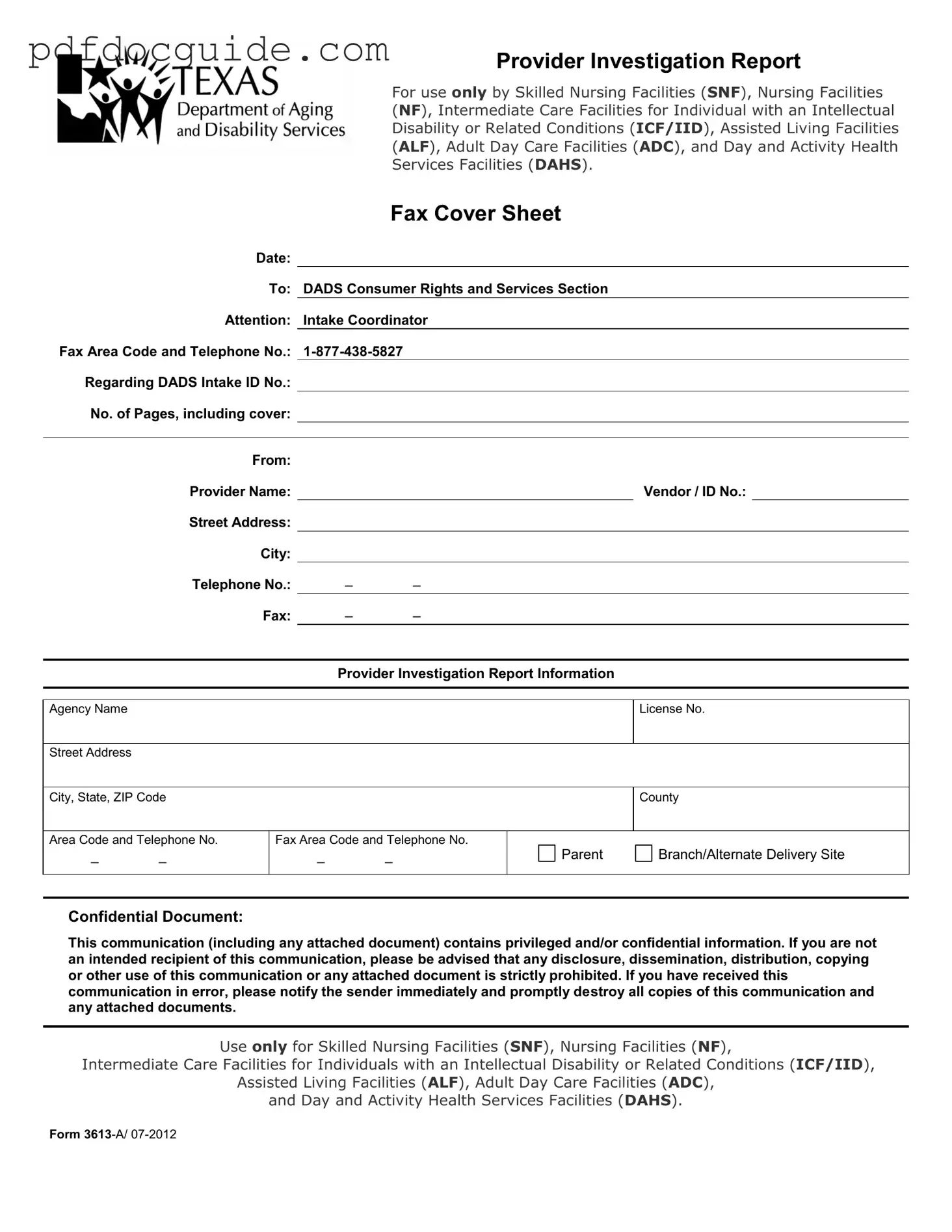 3613 A Form