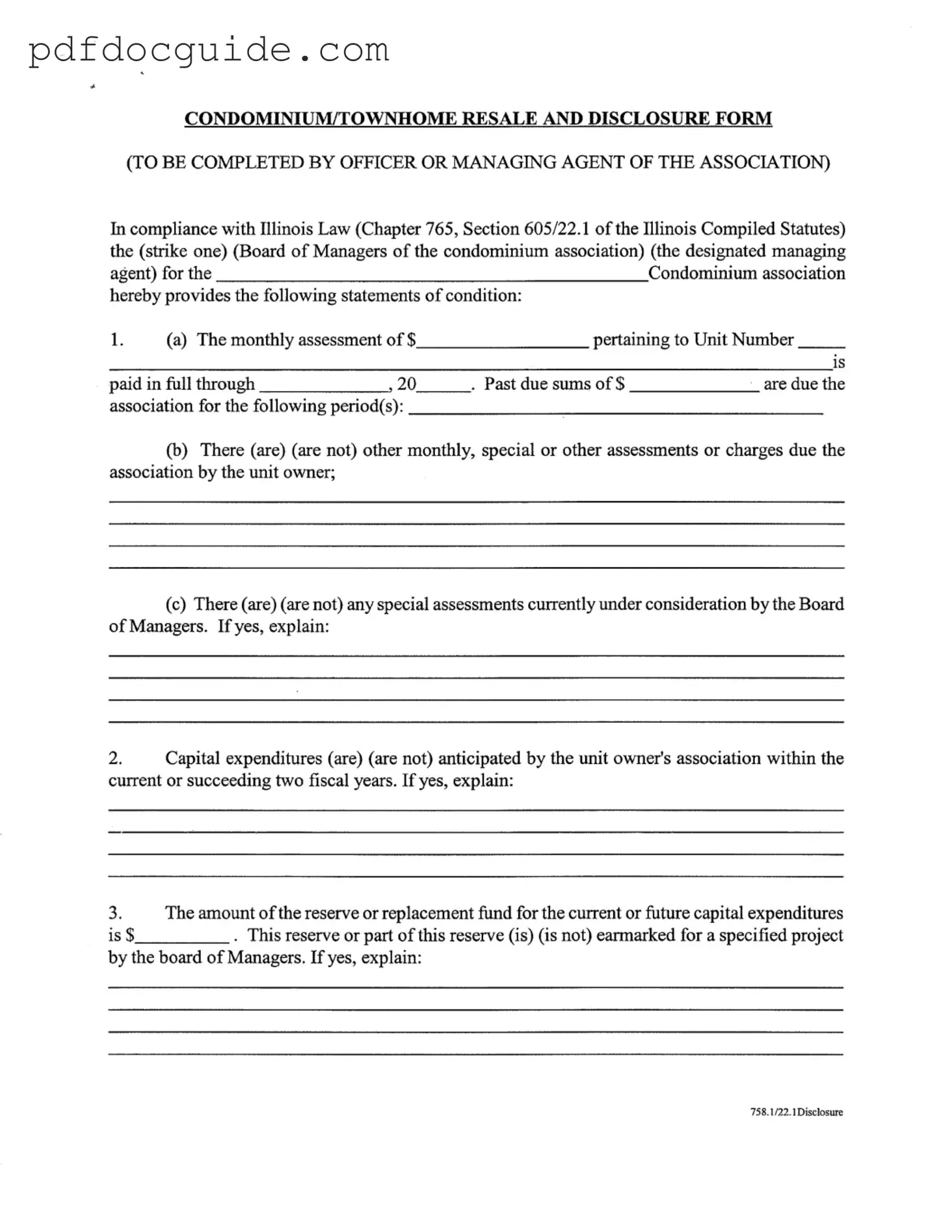 Act 221 Disclosure Form