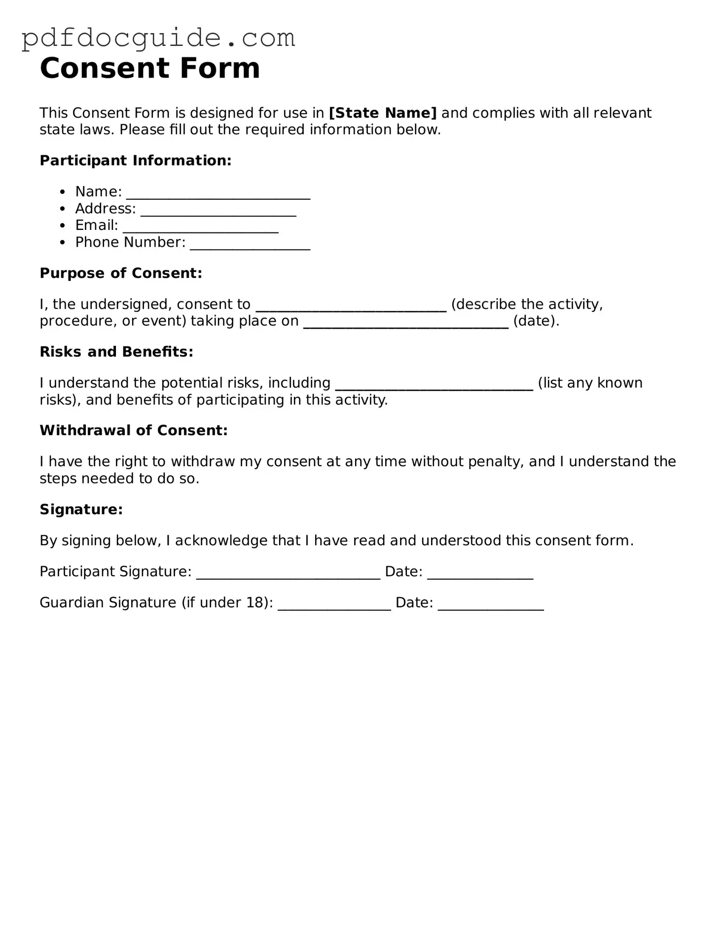 Attorney-Verified Consent Template
