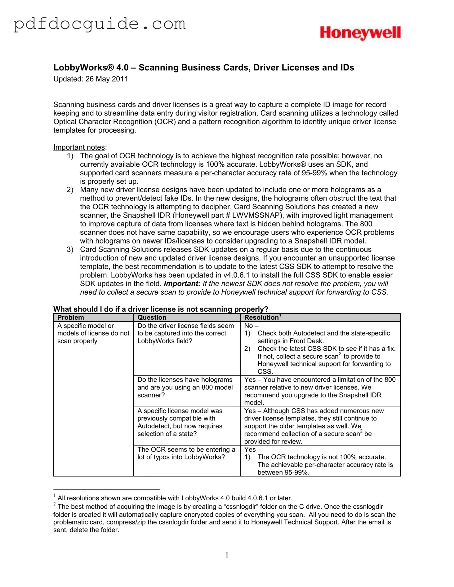 Drivers License Form