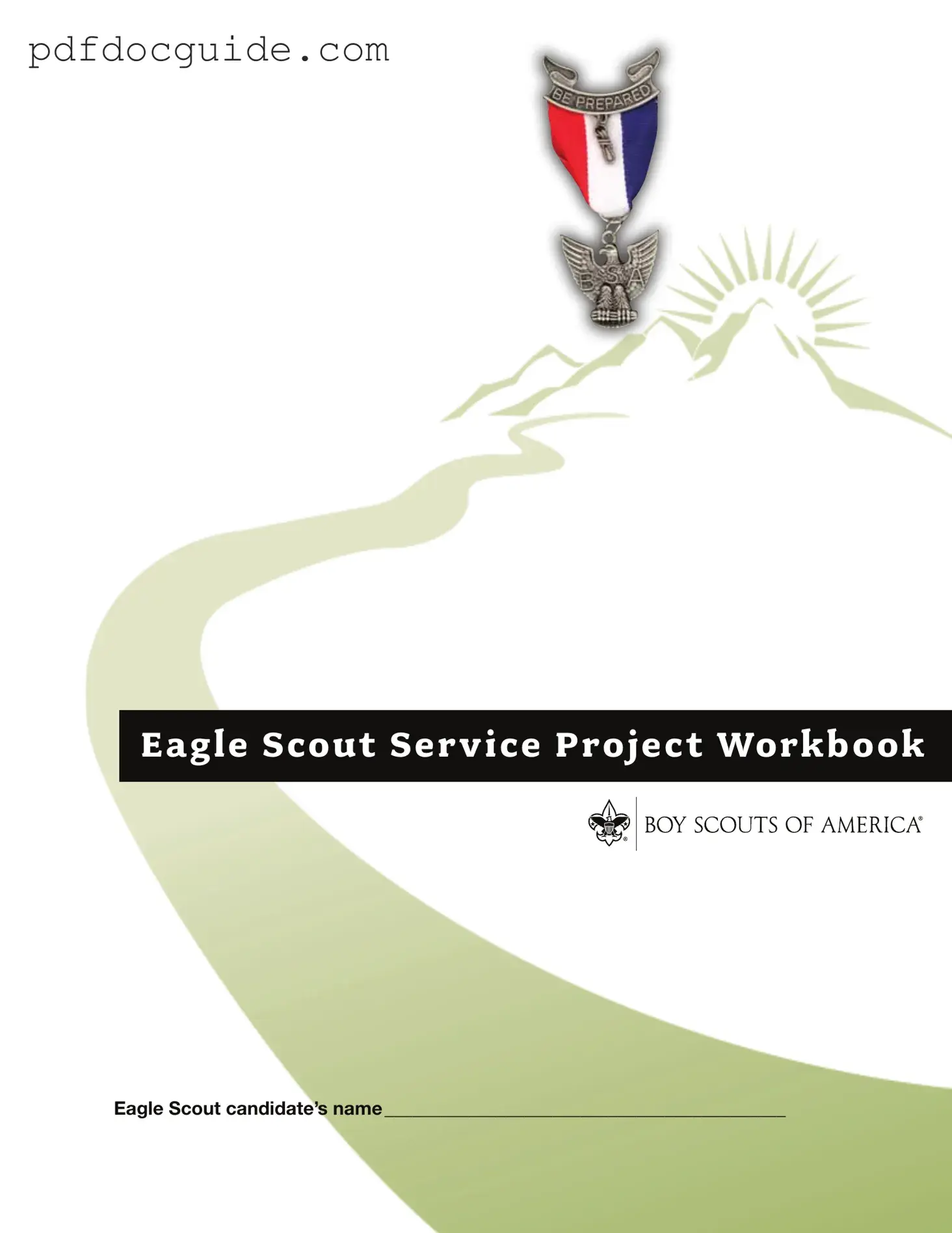 Eagle Scout Project Workbook Form