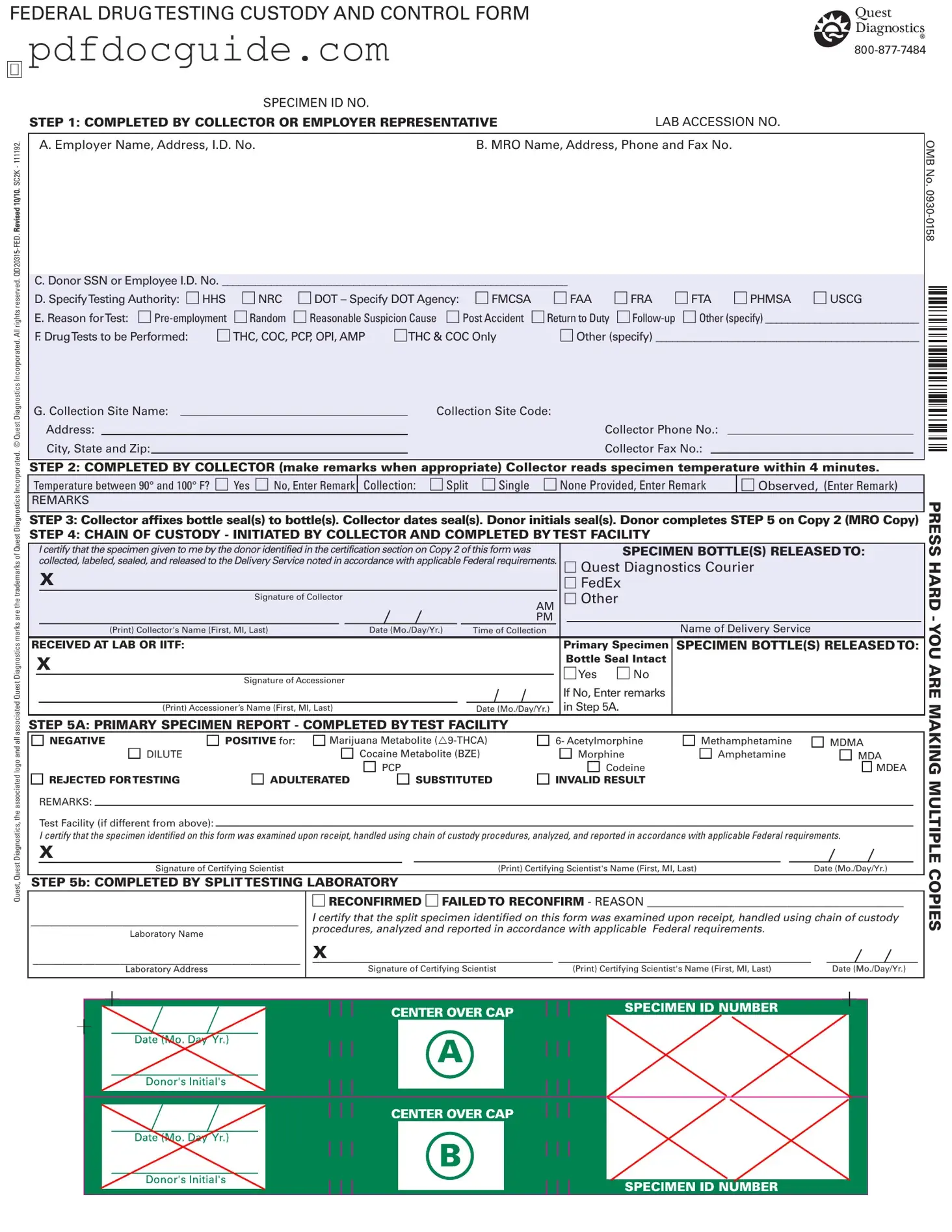 Drug Screen Form