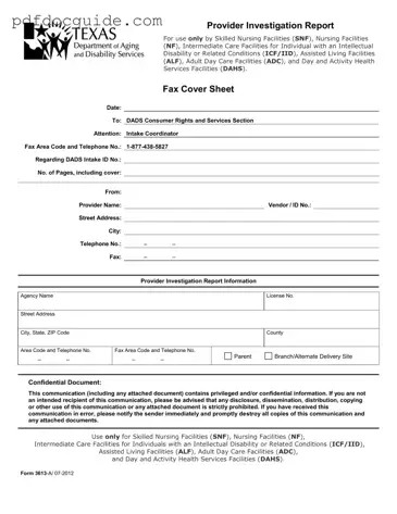 3613 A Form
