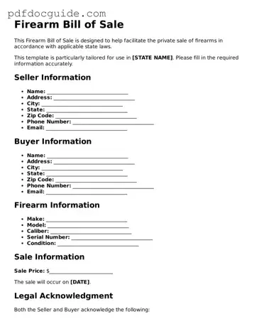 Attorney-Verified Firearm Bill of Sale Template