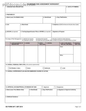 Dd 2977 Form