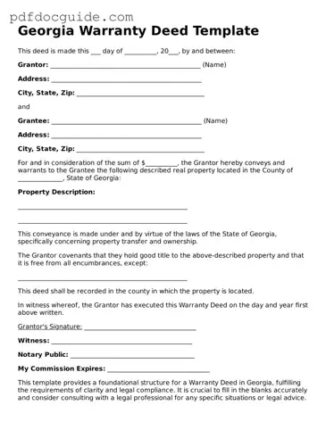Valid  Deed Document for Georgia