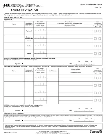 Imm5707 Form