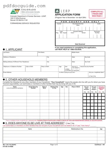Leap application IML-4 Form