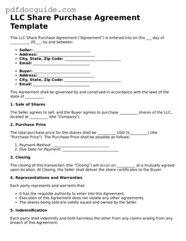 Attorney-Verified LLC Share Purchase Agreement Template