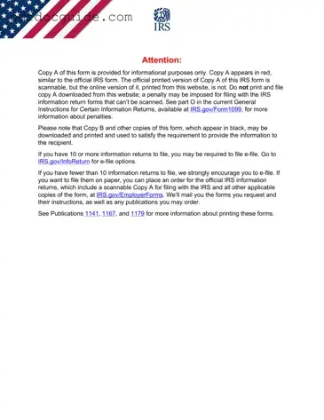 IRS 1099-MISC Form
