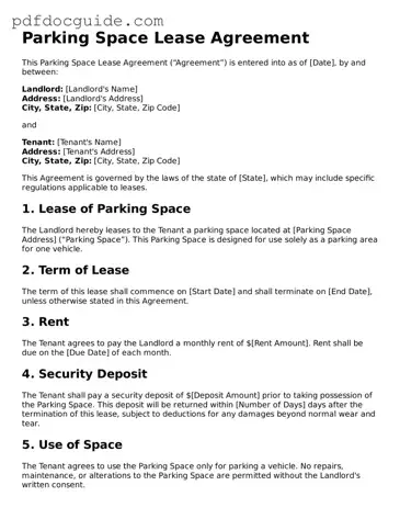 Attorney-Verified Parking Space Lease Agreement Template
