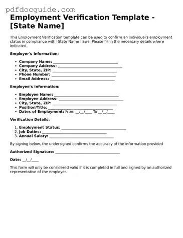 Attorney-Verified Employment Verification Template