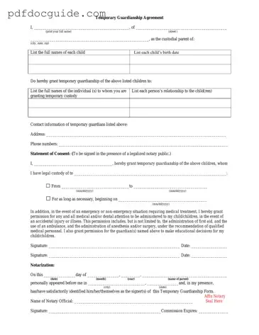 Temporary Custody Form