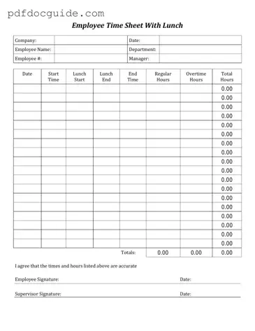 Time Card Form